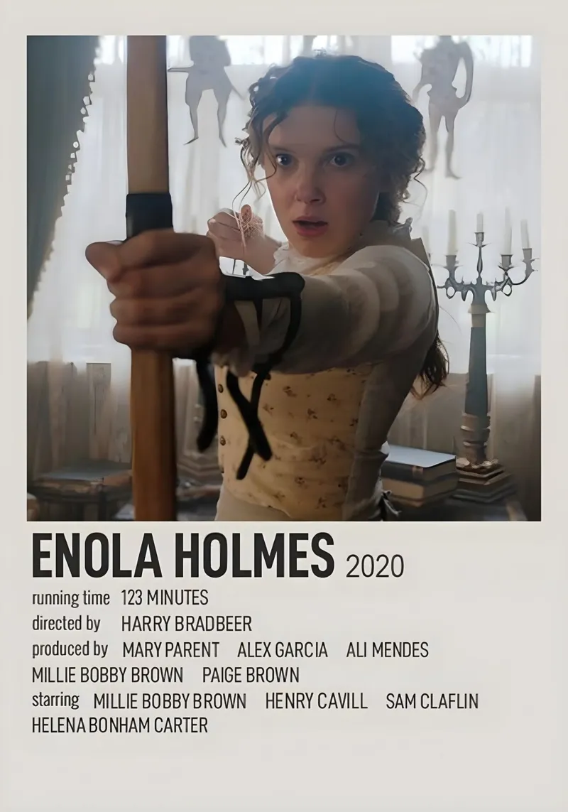 ENOLA HOLMES 2020 pellicola backlit da MVFminimalist