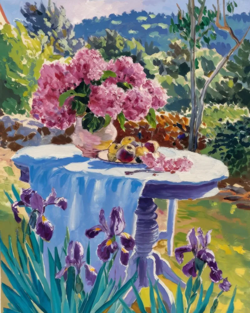 Festa in giardino delle peonie poster con telaio in plastica da Celestial Harmony