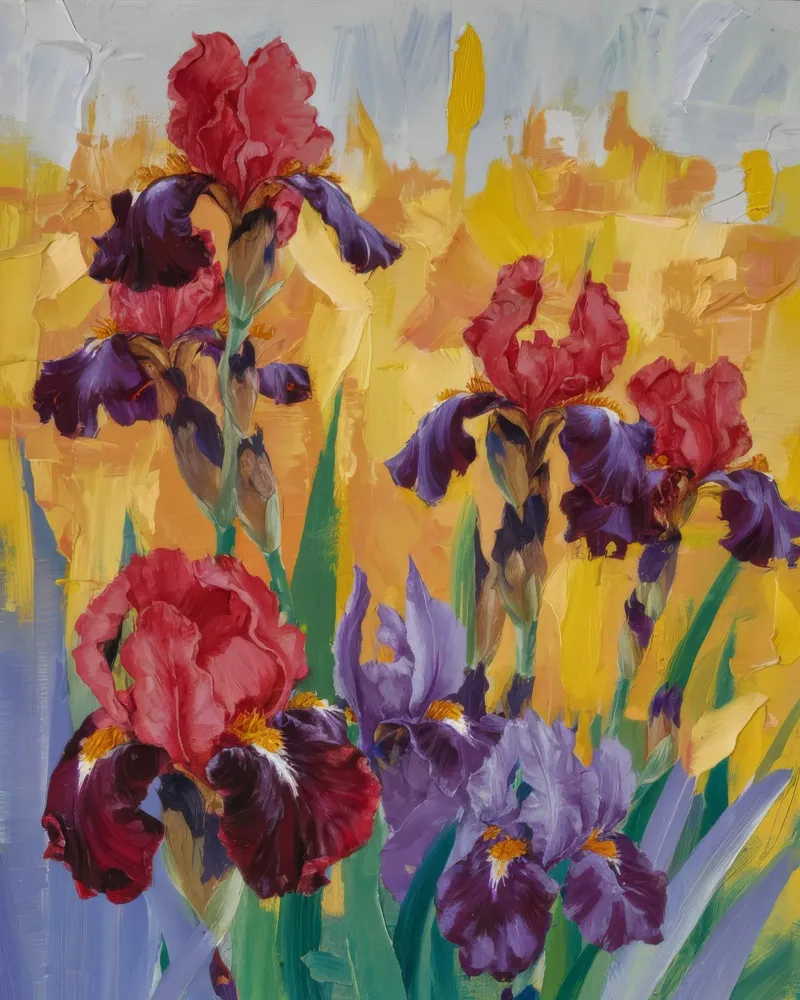 L'audace maestosità degli iris carta hahnemühle da Celestial Harmony