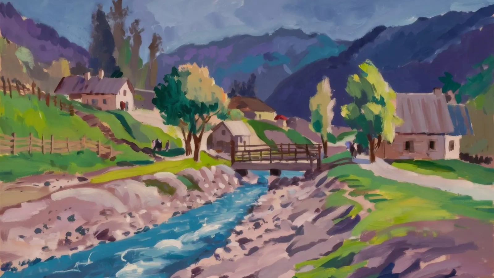 Riverside Flusso Tranquillo pellicola backlit da Celestial Harmony