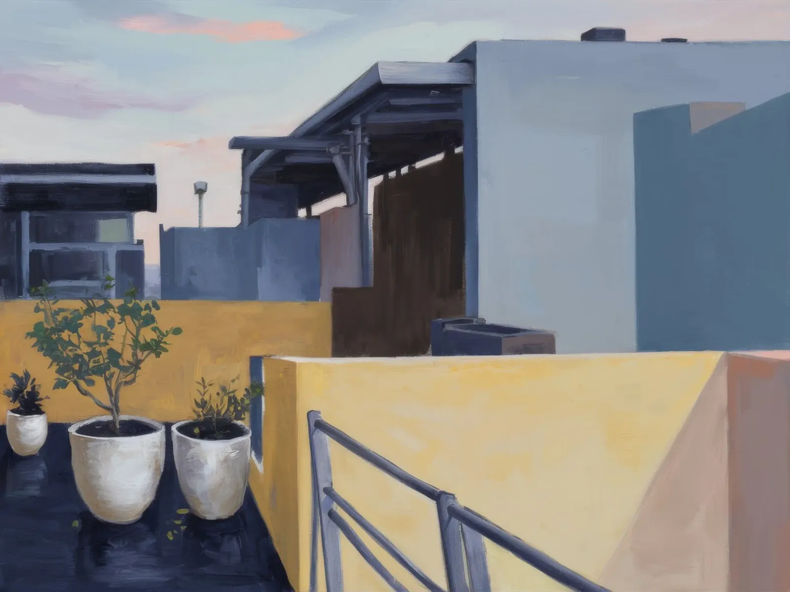 Il giardino pensile è un'occasione di riposo poster con telaio in plastica da Opal Strokes