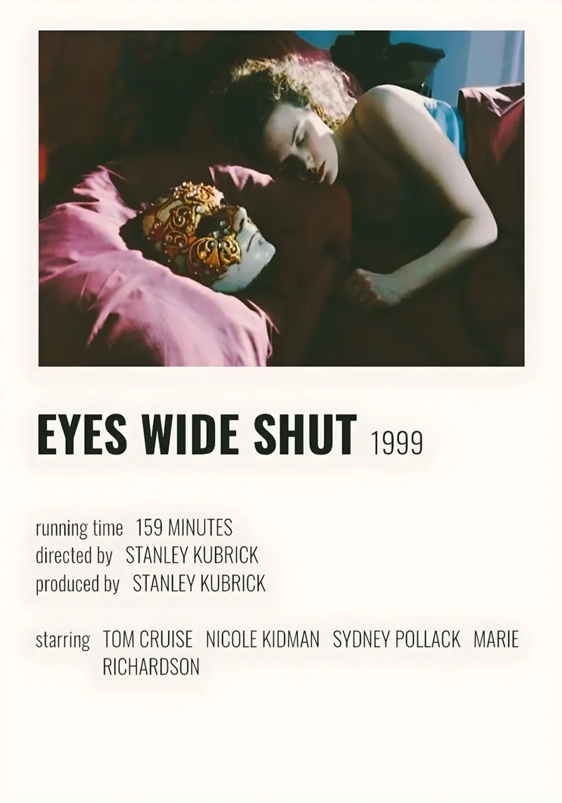 EYES WIDE SHUT 1999 pellicola backlit da MVFminimalist