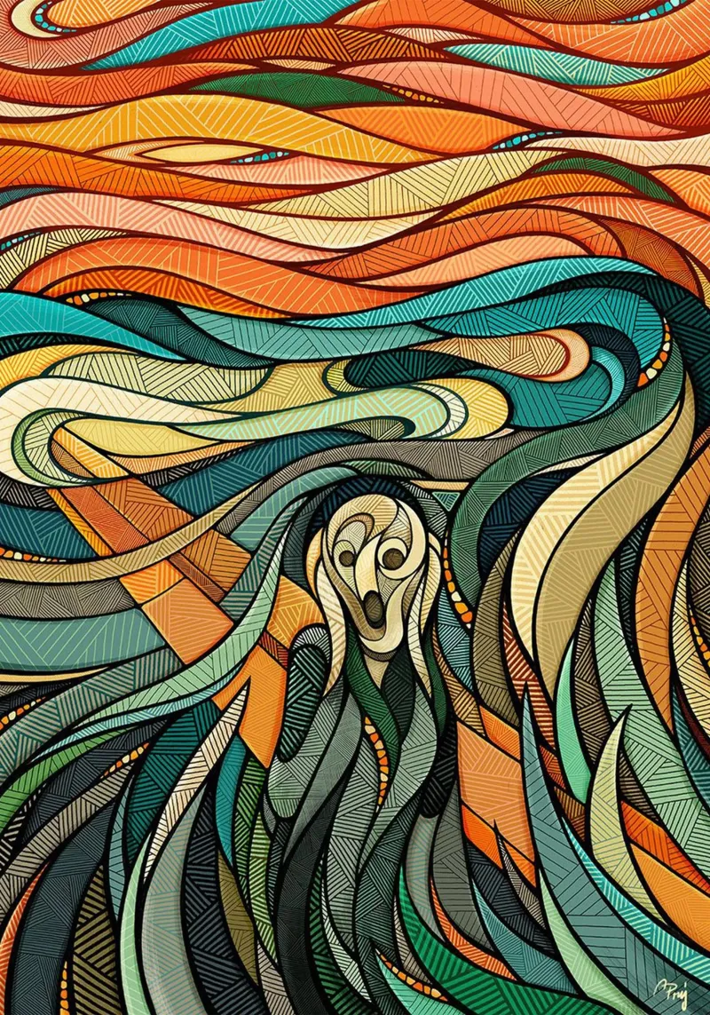 People Alone canvas by Rachel Gallery