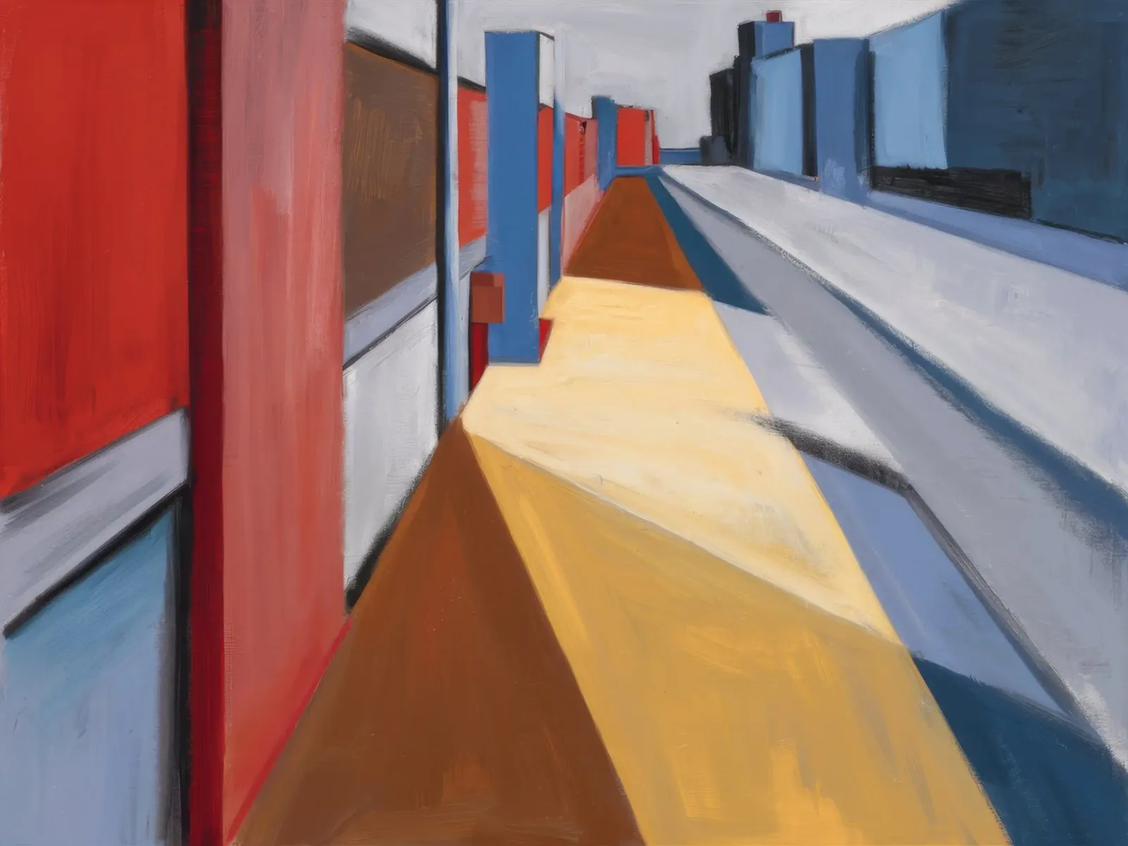 Red Platform Perspective hahnemühle by Opal Strokes