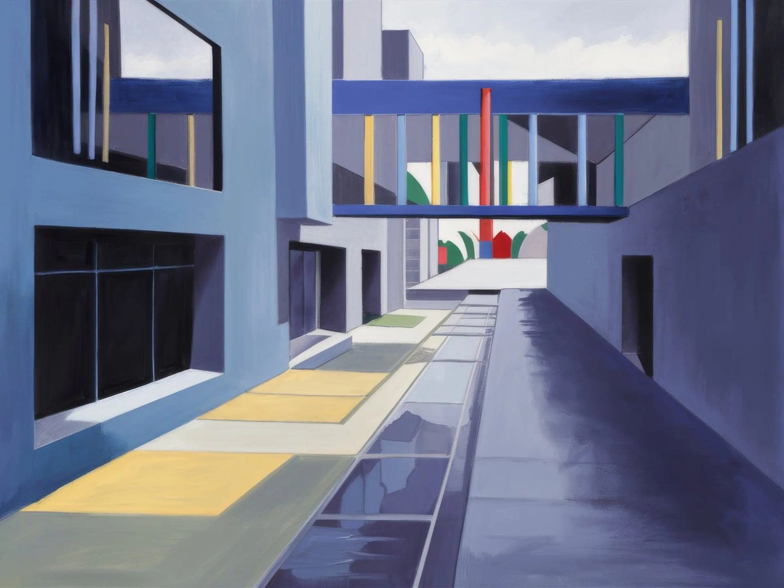 Façade en verre Horizon poster de Opal Strokes
