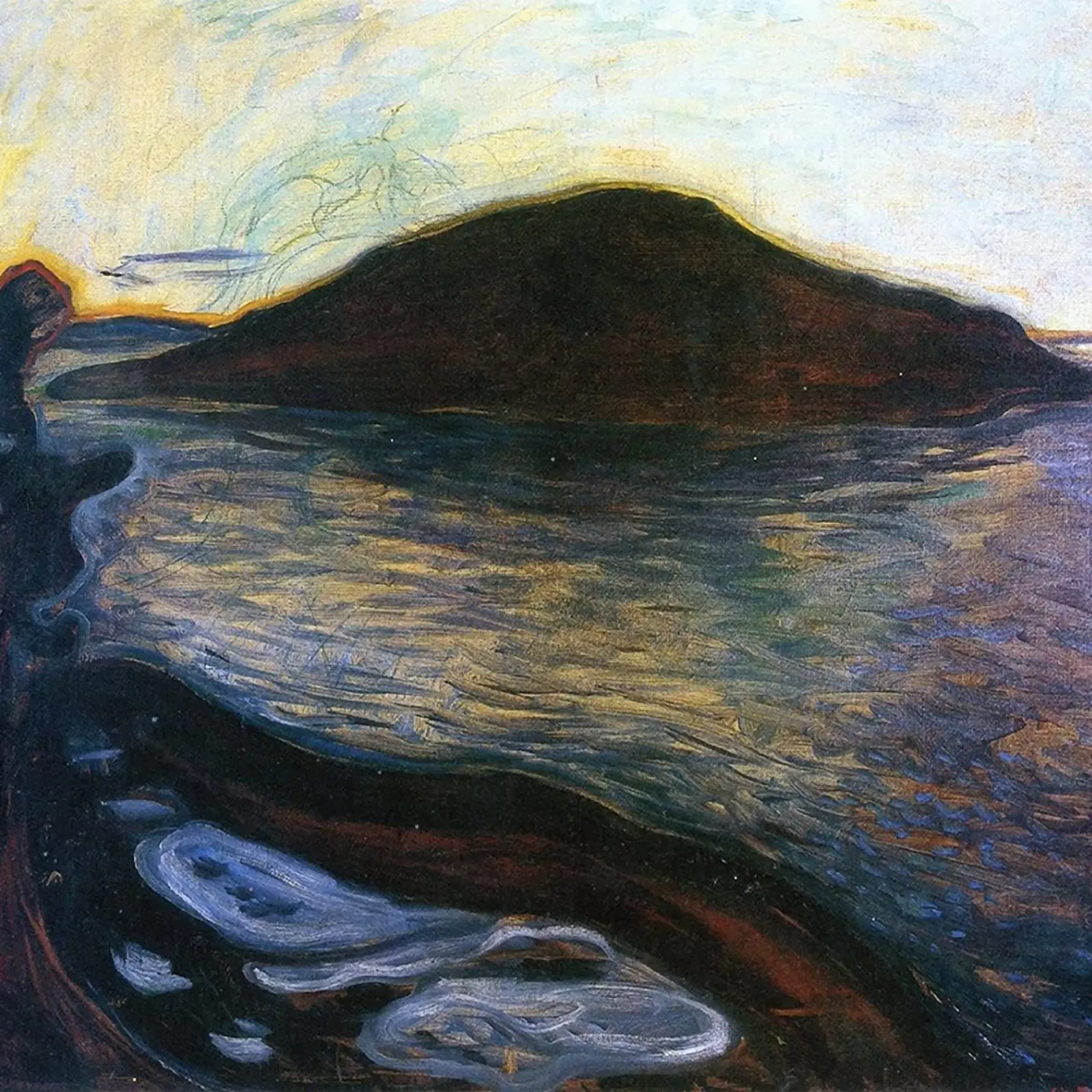 Lake And Mountain Abstract hahnemühle by Rachel Gallery
