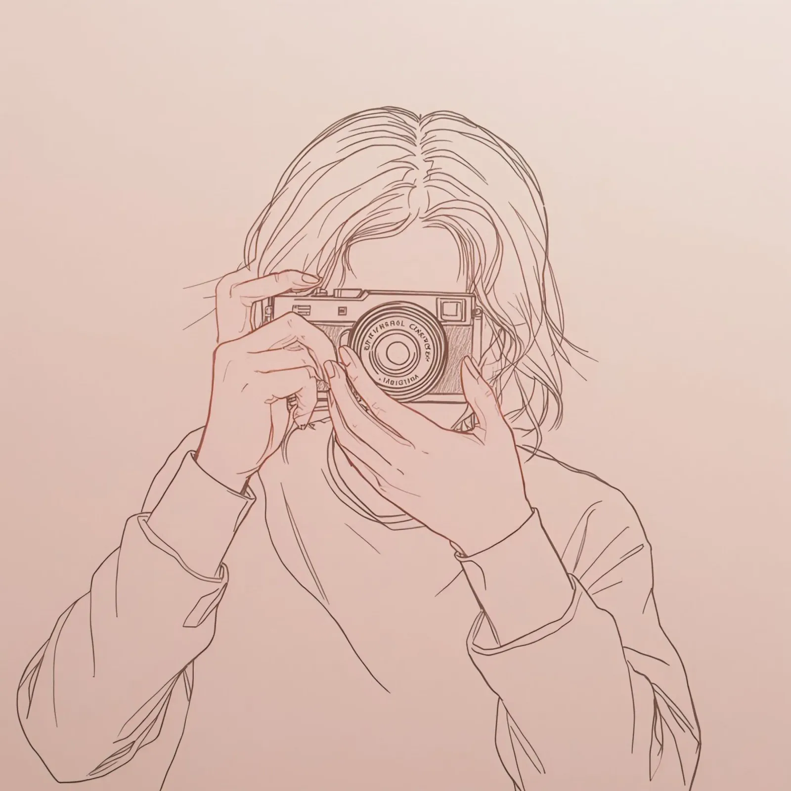 Individu capturant un moment avec un appareil photo ancien hahnemühle de DesignDoodle