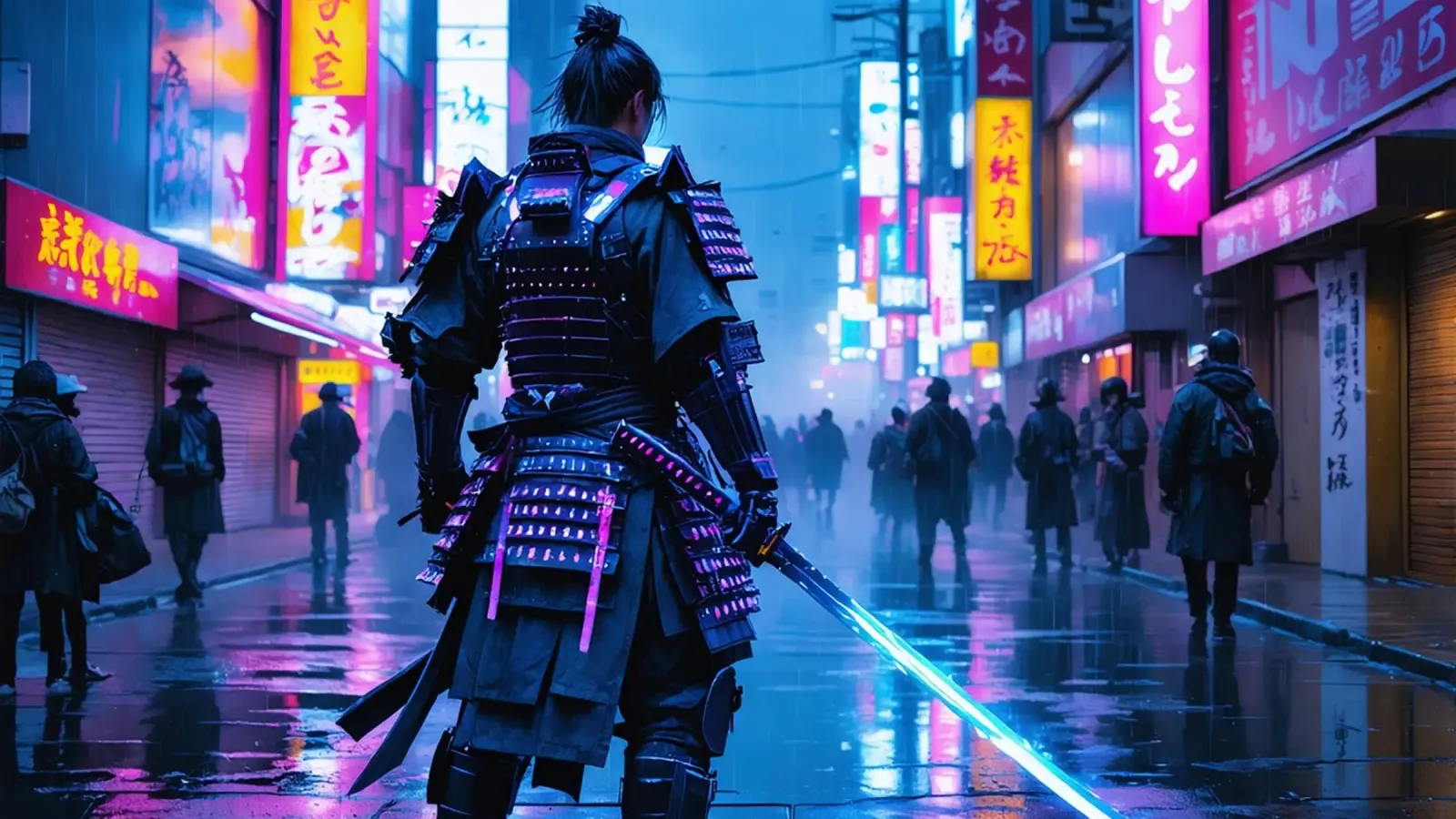 Dark Samurai alluminio dibond da Flo Klein