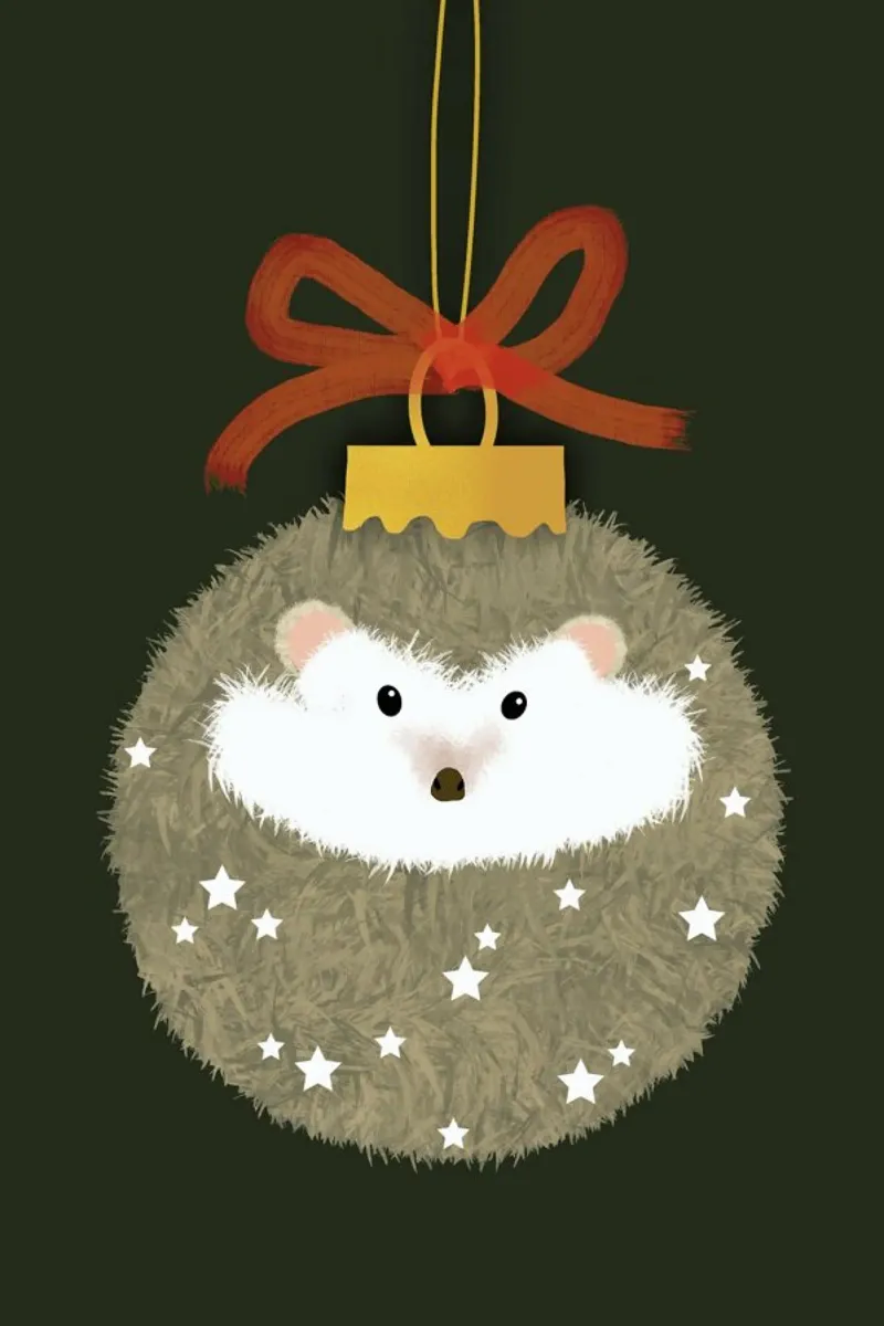 Holiday Hedgehog pellicola backlit da cafelab