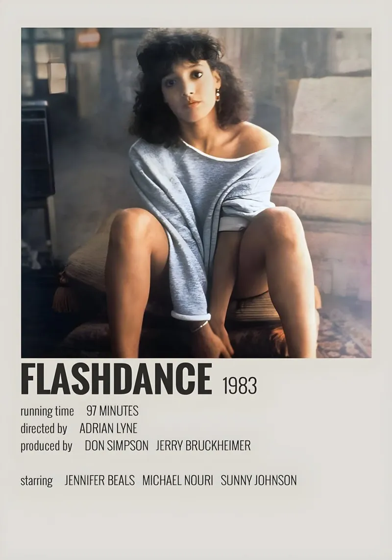 FLASHDANCE 1983 pellicola backlit da MVFminimalist