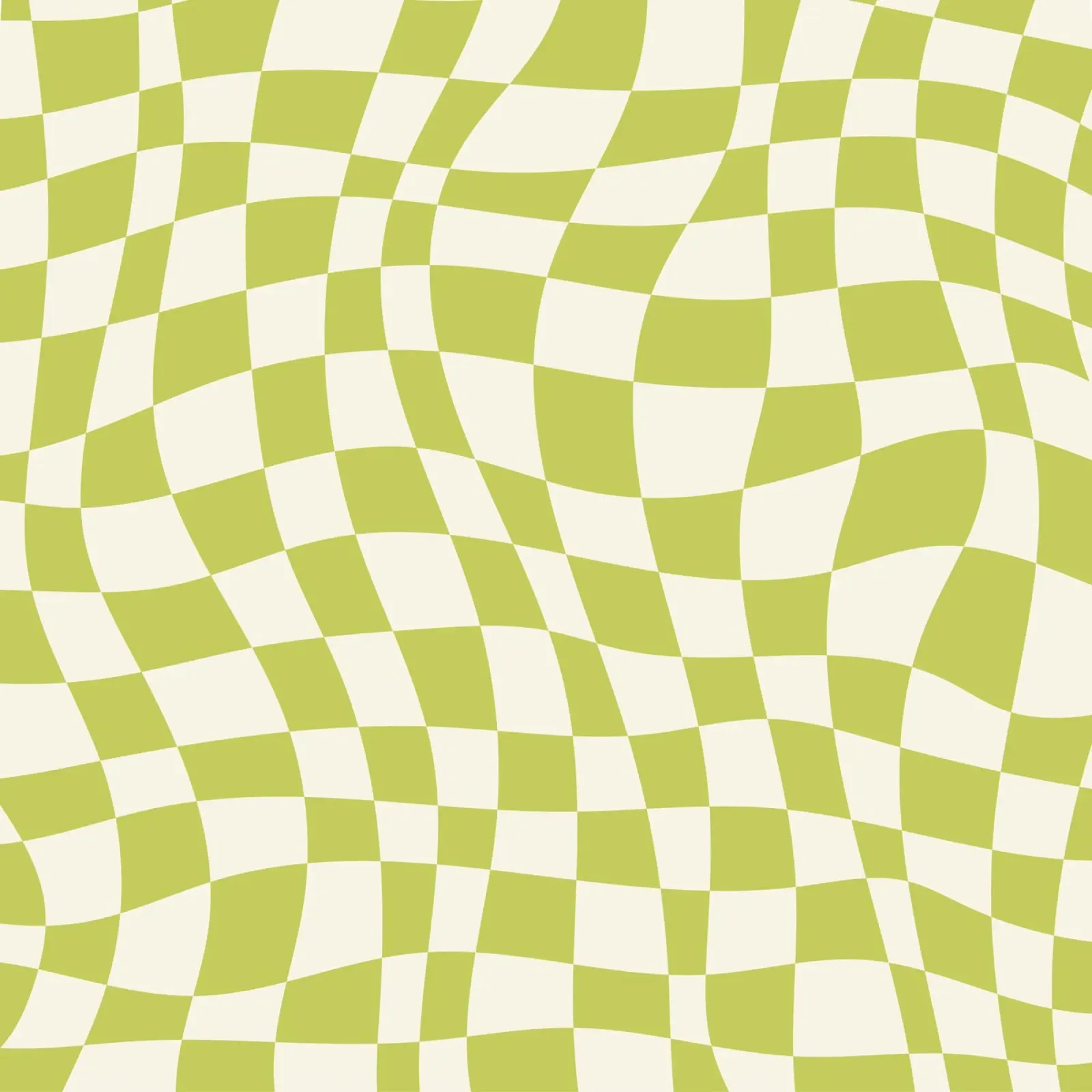 Scacchiera ondulata chartreuse pannello forex da Little Dean