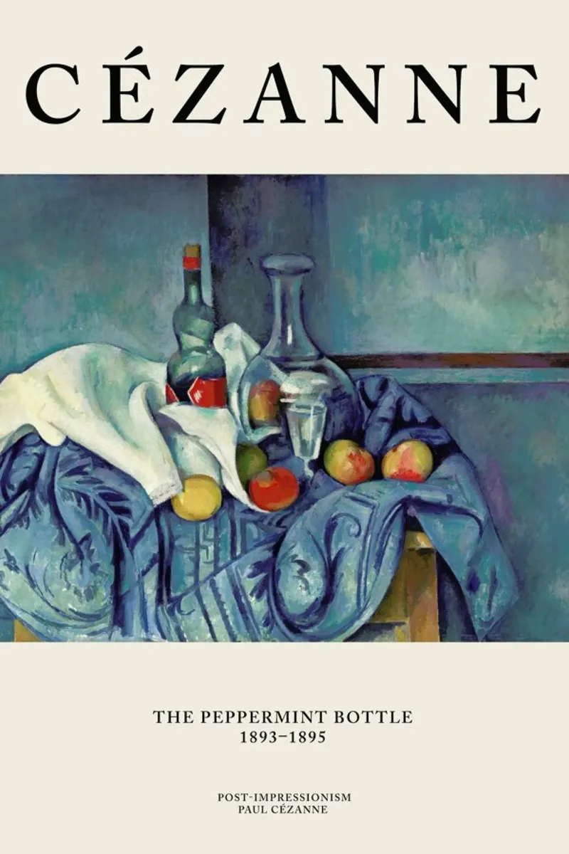 Cézanne - The Peppermint Bottle pellicola backlit da Vintage by JUNIQE