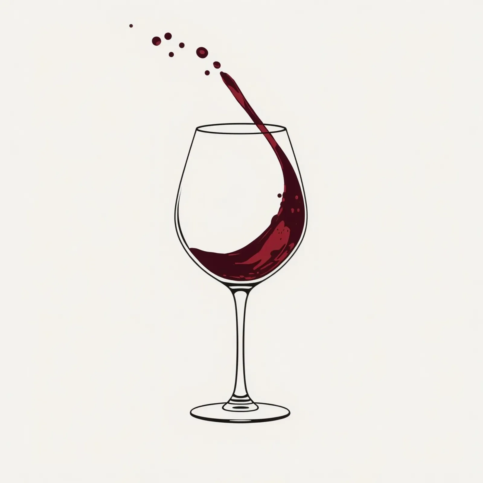 Red wine being poured into a glass with splashes captured canvas by DesignDoodle