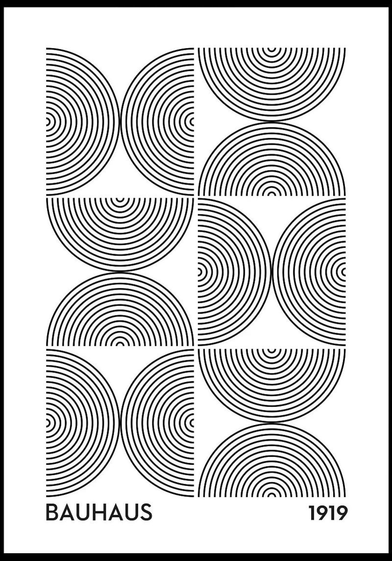 circles concentric patterns geometry poster by Bacsic design