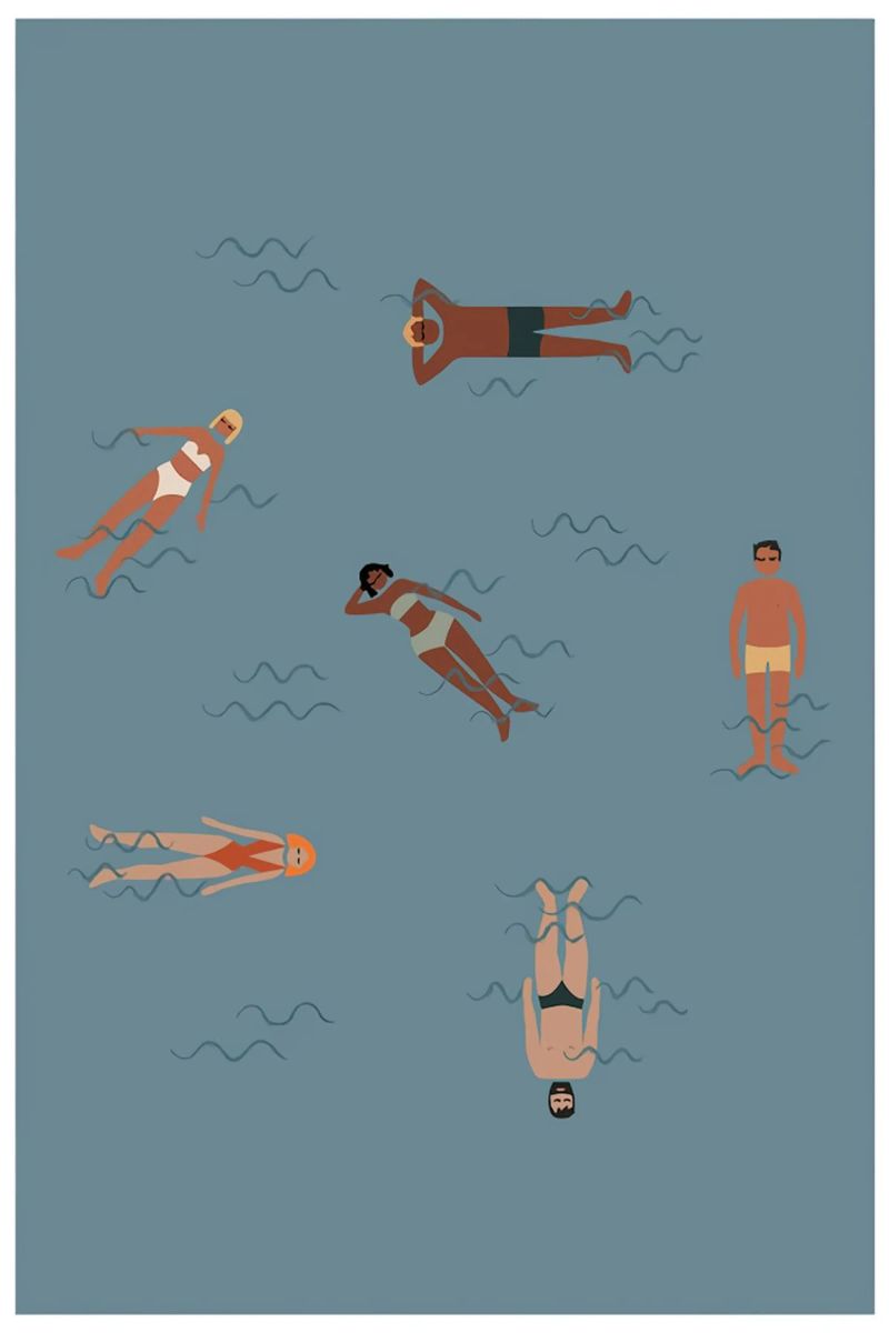 Schwimmer Poster von Mark shop