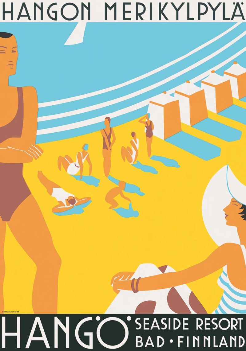 Hanko-Hangö Seaside Resort poster by cooper shop