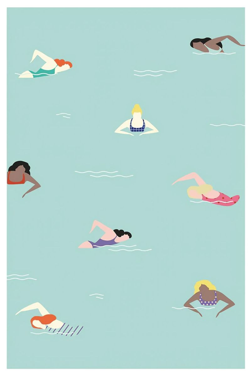 Einfach weiterschwimmen Poster von cooper shop