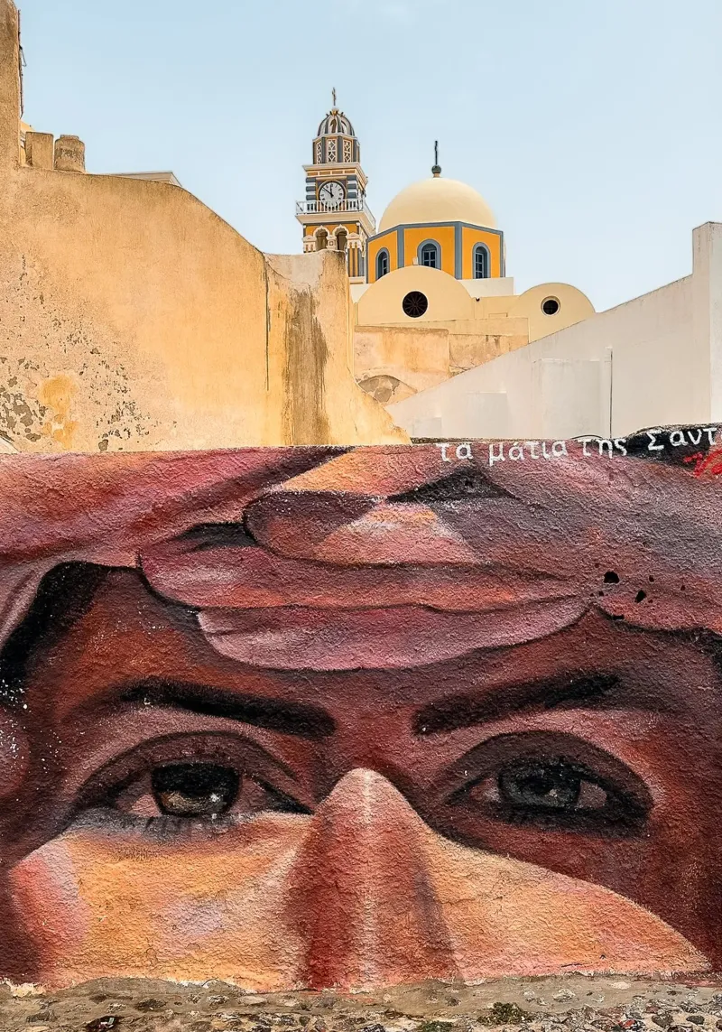 Eyes of Santorini poster da Thilo Grøsch