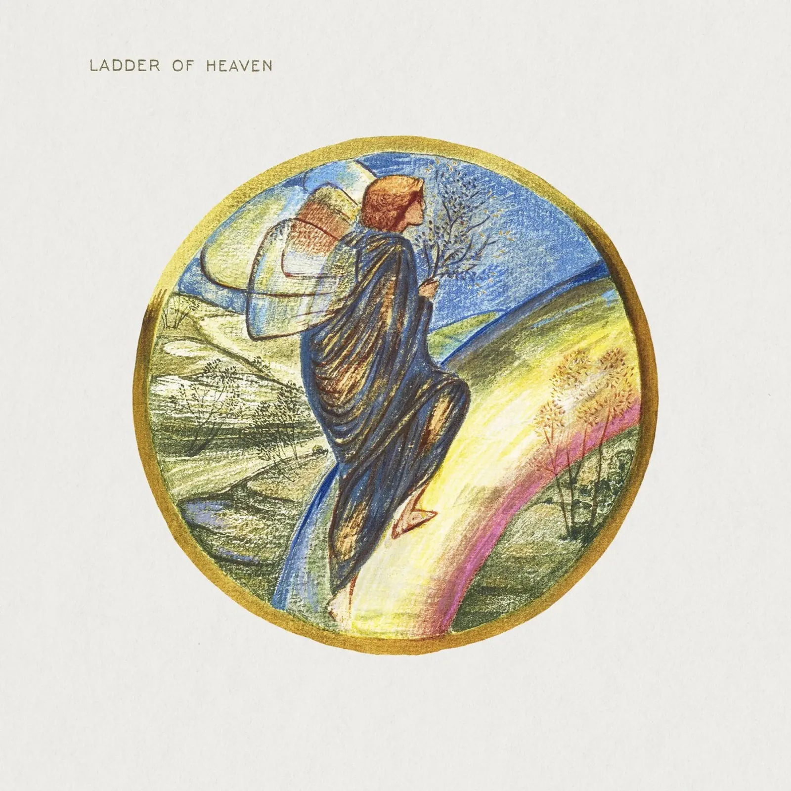 Burne-Jones: La scala del cielo - Arte simbolista del libro di fiori (1 tela con Cornice a cassetta da ClubArt