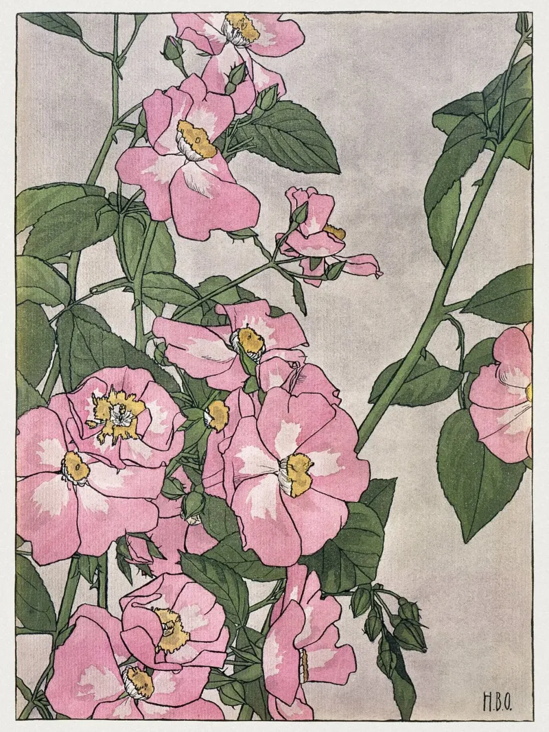 Hannah Overbeck: Rosa della prateria - Arti e mestieri botanici (191 poster da ClubArt