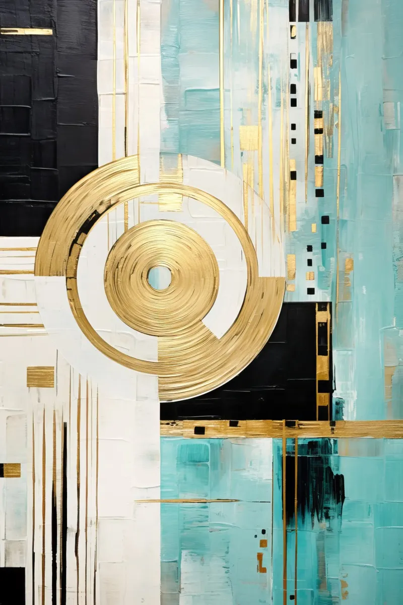 ABSTRACT ART Powerful movement hahnemühle by Melanie Viola