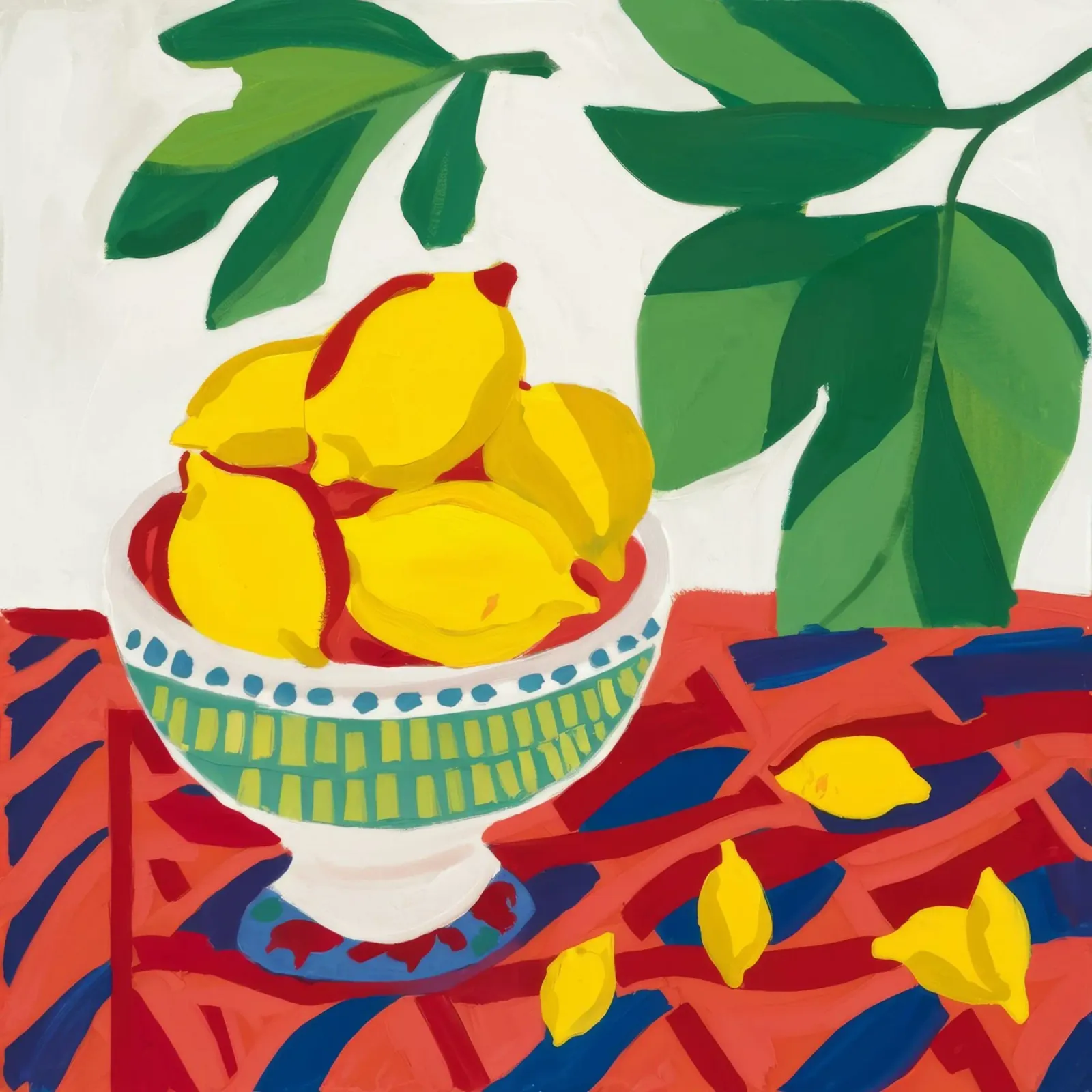 Raccolta gioiosa di limoni poster con telaio in plastica da Dawn Light