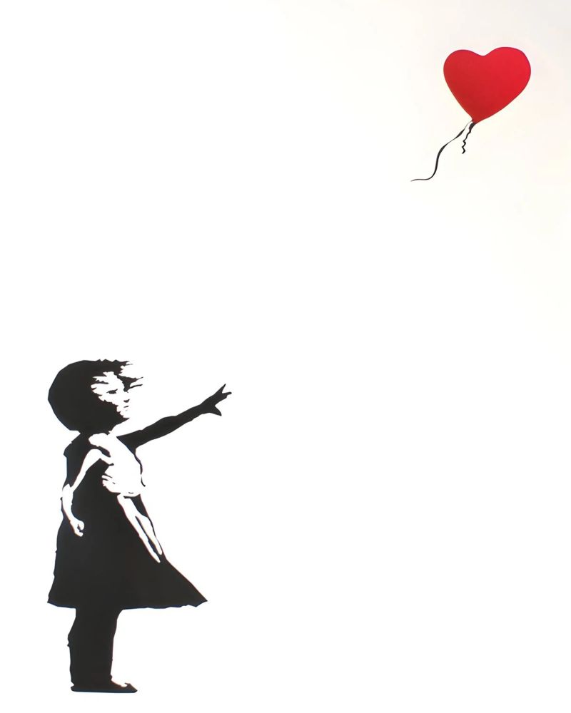 Mädchen mit Luftballon Poster von Moonyes