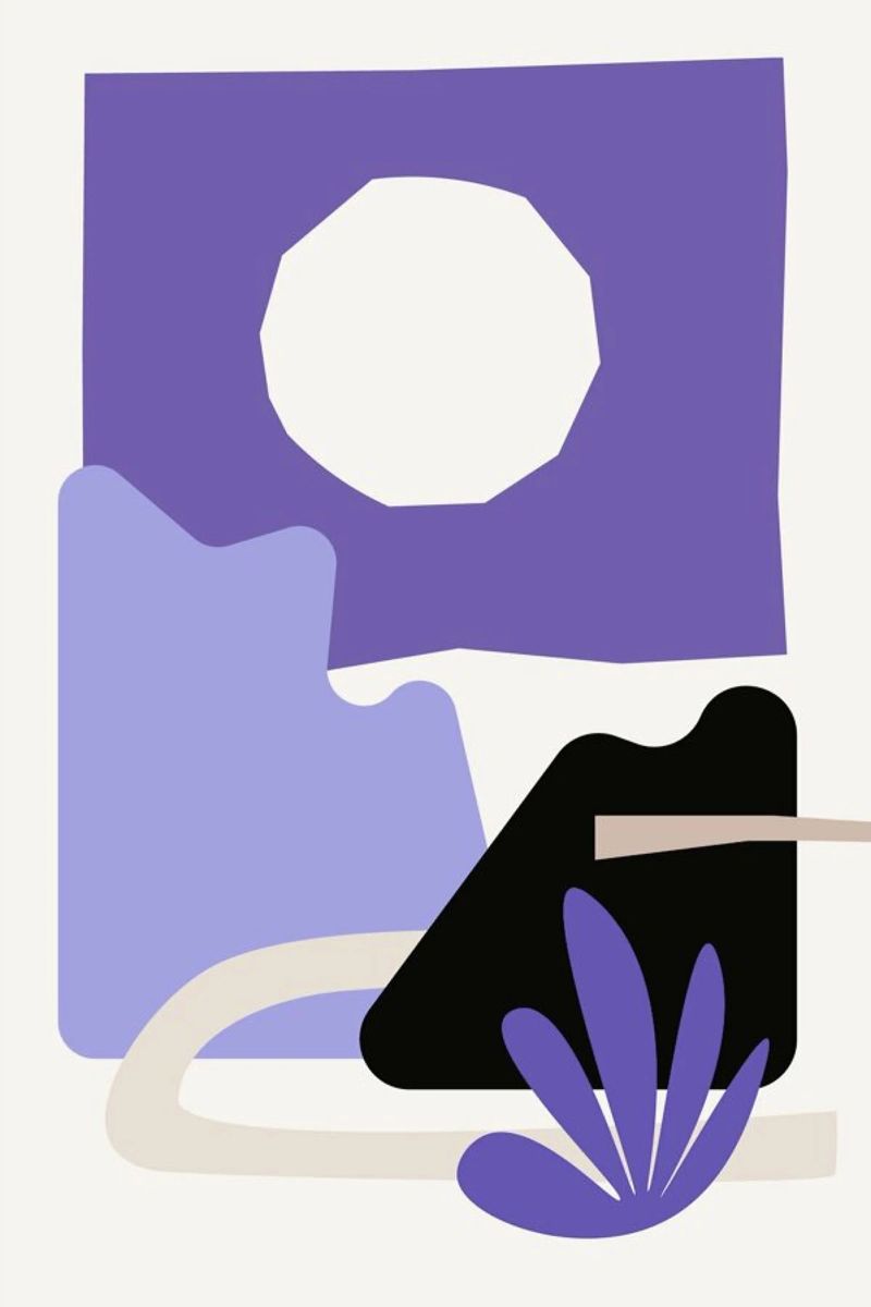 Sun Garden Very Peri poster van Pure