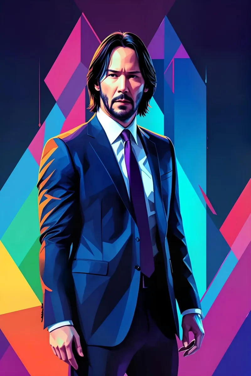 John Wick wpap pellicola backlit da BONANZA