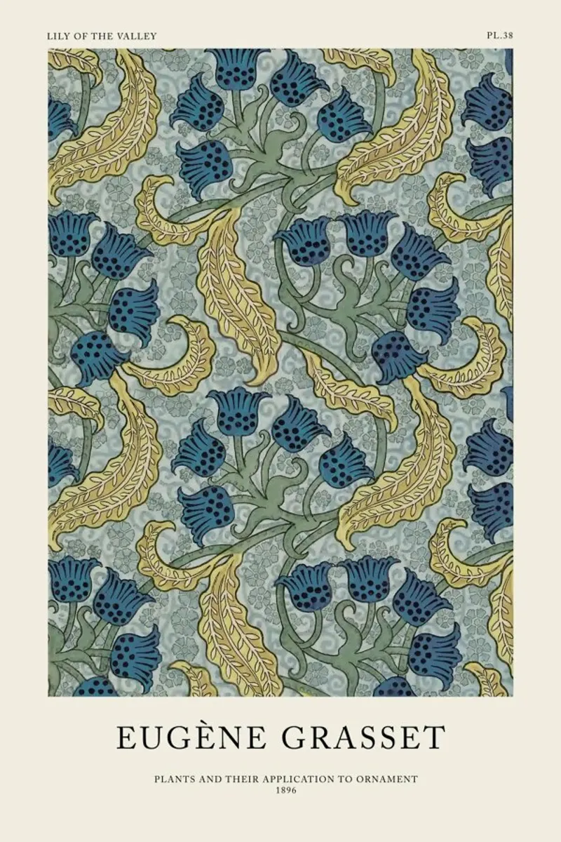 Grasset - Lily of the Valley 38 pellicola backlit da Vintage by JUNIQE