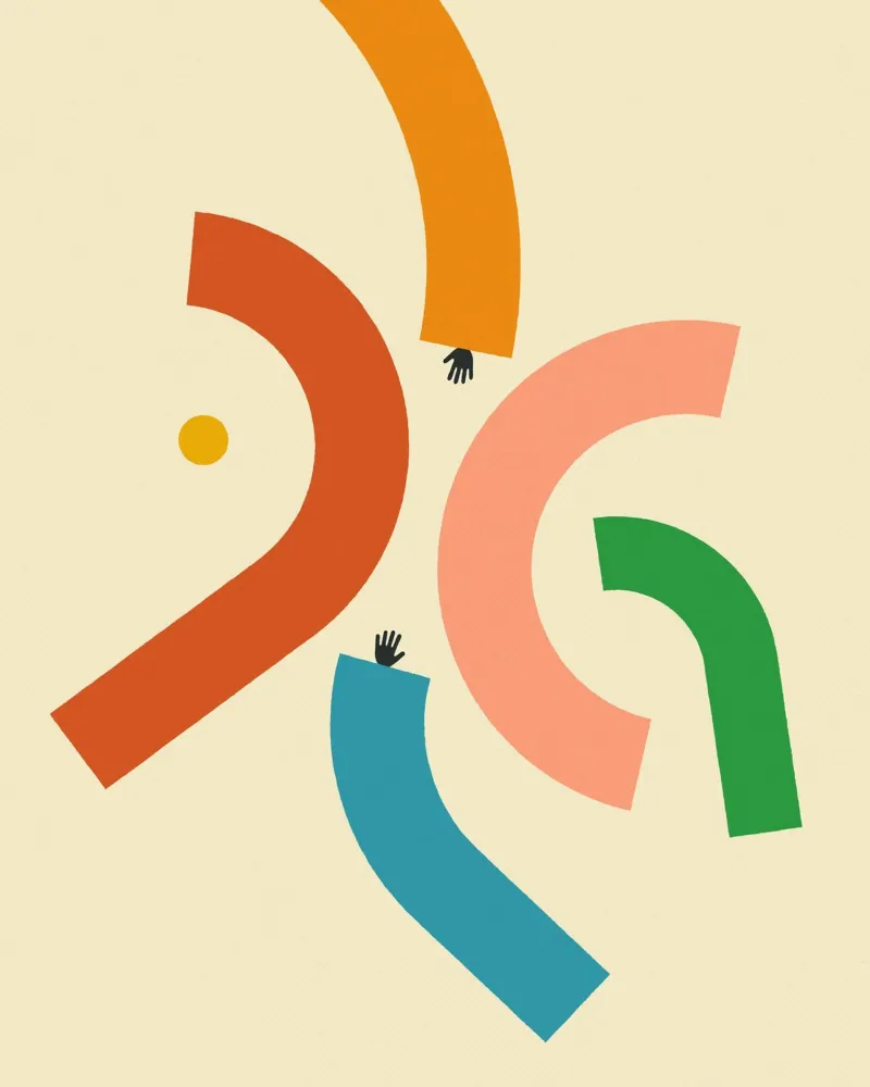 REACH (3) canvas by Jazzberry Blue