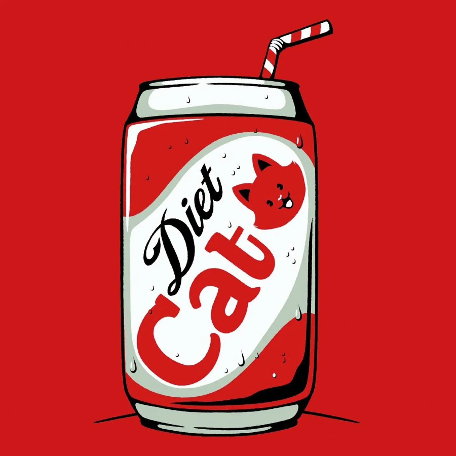 Diet Cat Can Pop Soda pellicola backlit da Tobe Fonseca