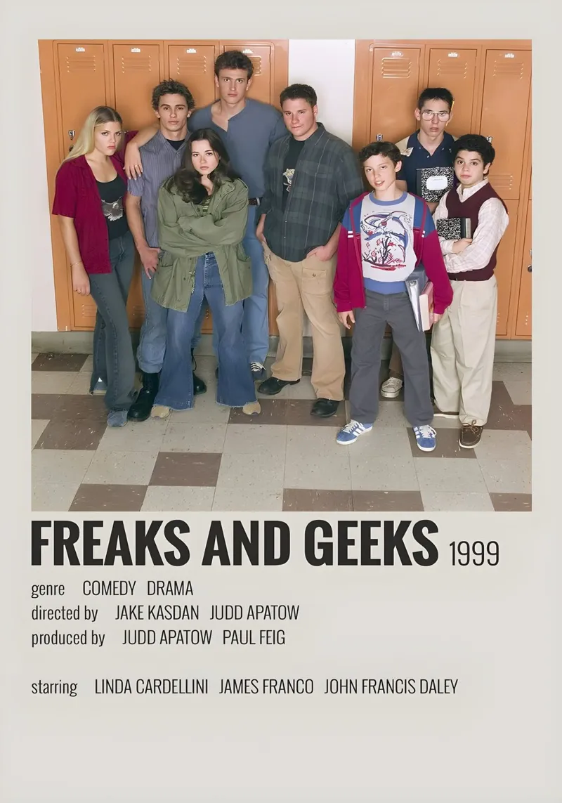 FREAKS AND GEEKS 1999 pellicola backlit da MVFminimalist