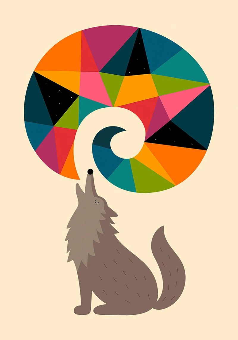 heulte der Wolf Poster von westface store