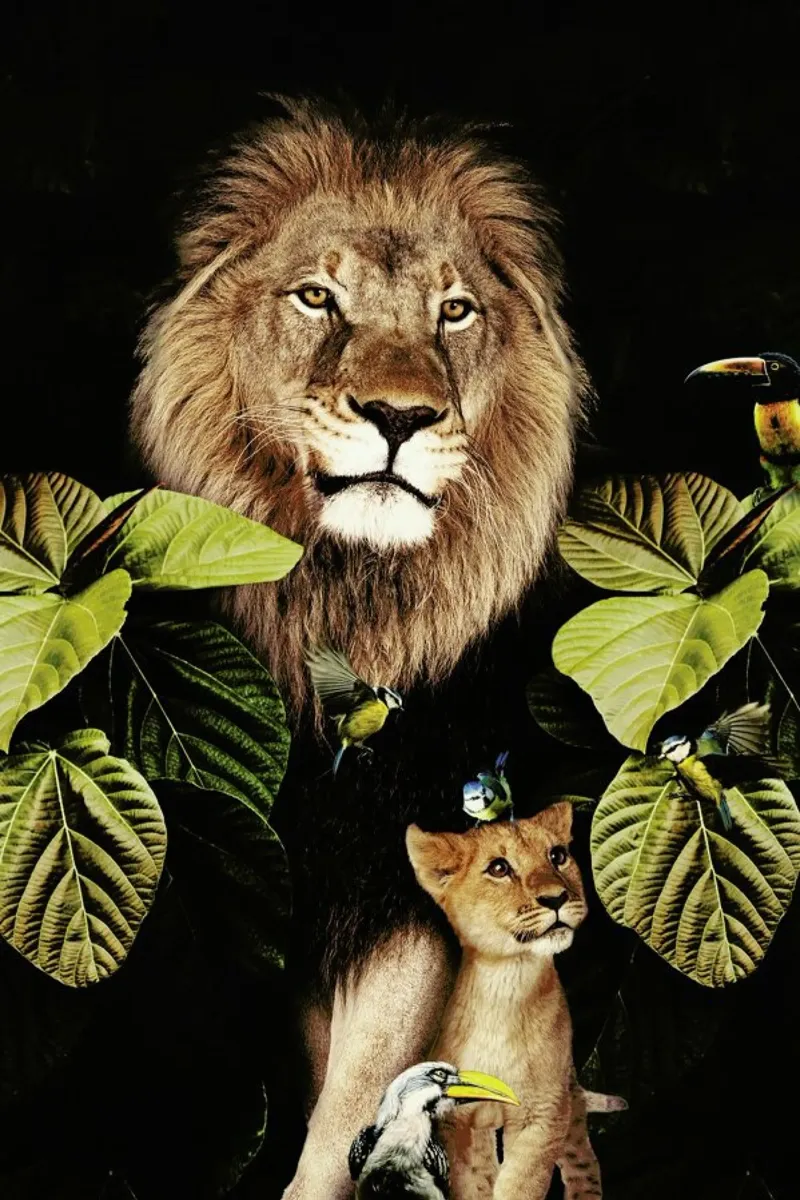 Lion And Cub 2 pellicola backlit da Wouter Rikken
