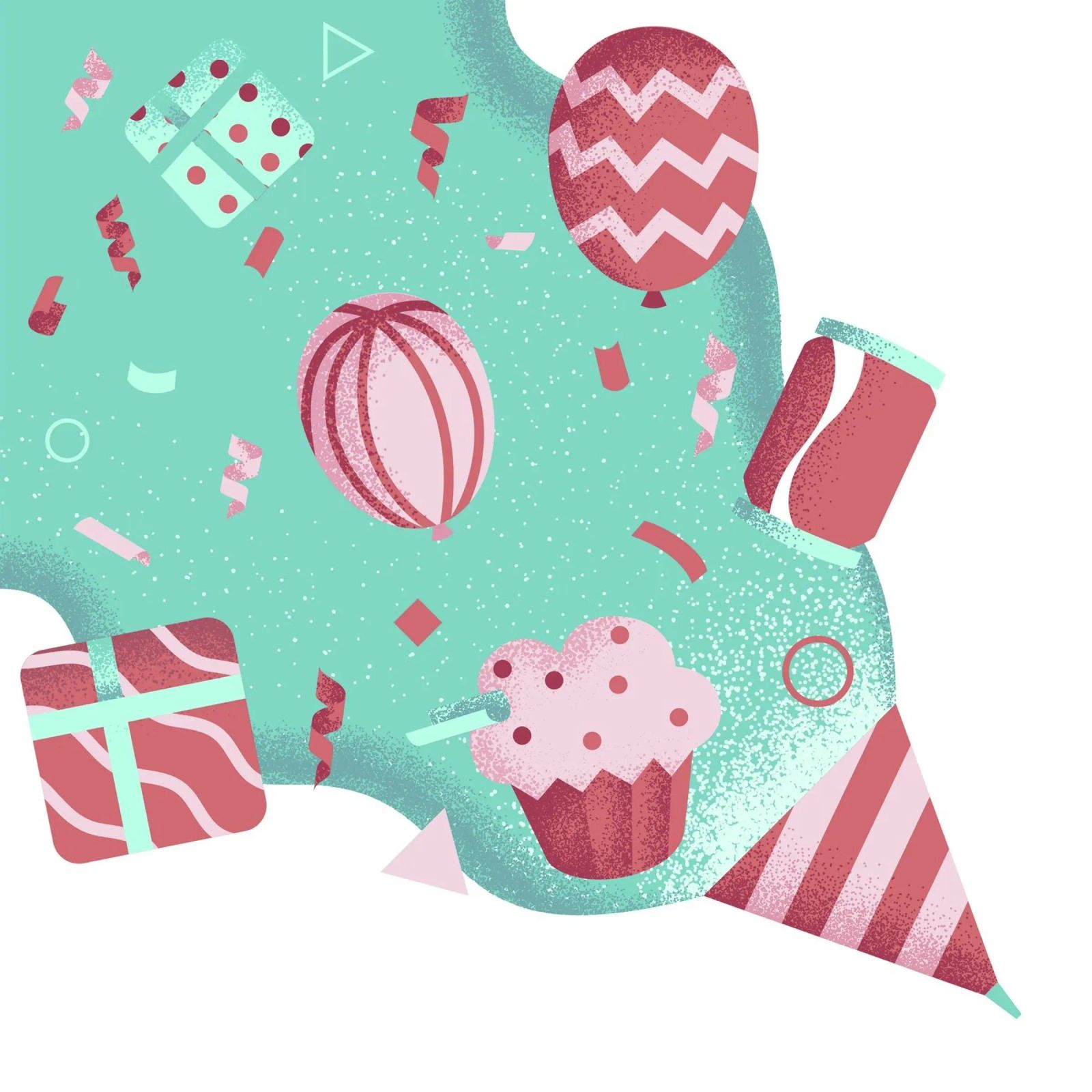 pastellfarbenes Geschenk Leinwand von pastel color shape