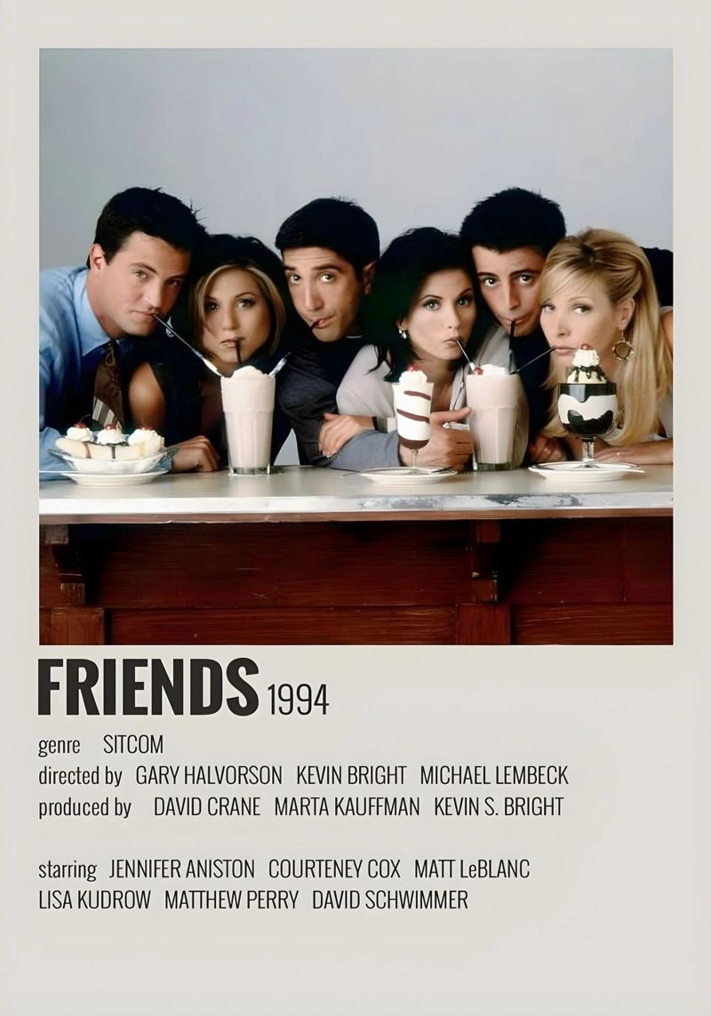 FRIENDS 1994 poster con marco de plástico de MVFminimalist