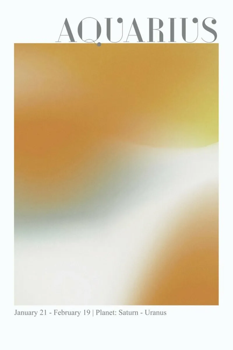 Aquarius Abstract Aura pellicola backlit da cafelab