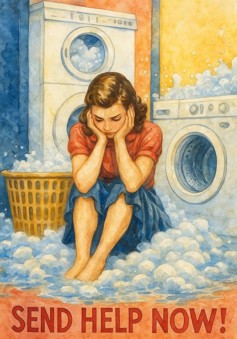 le donne tristi mandano aiuto ora in bagno pellicola backlit da pakazi