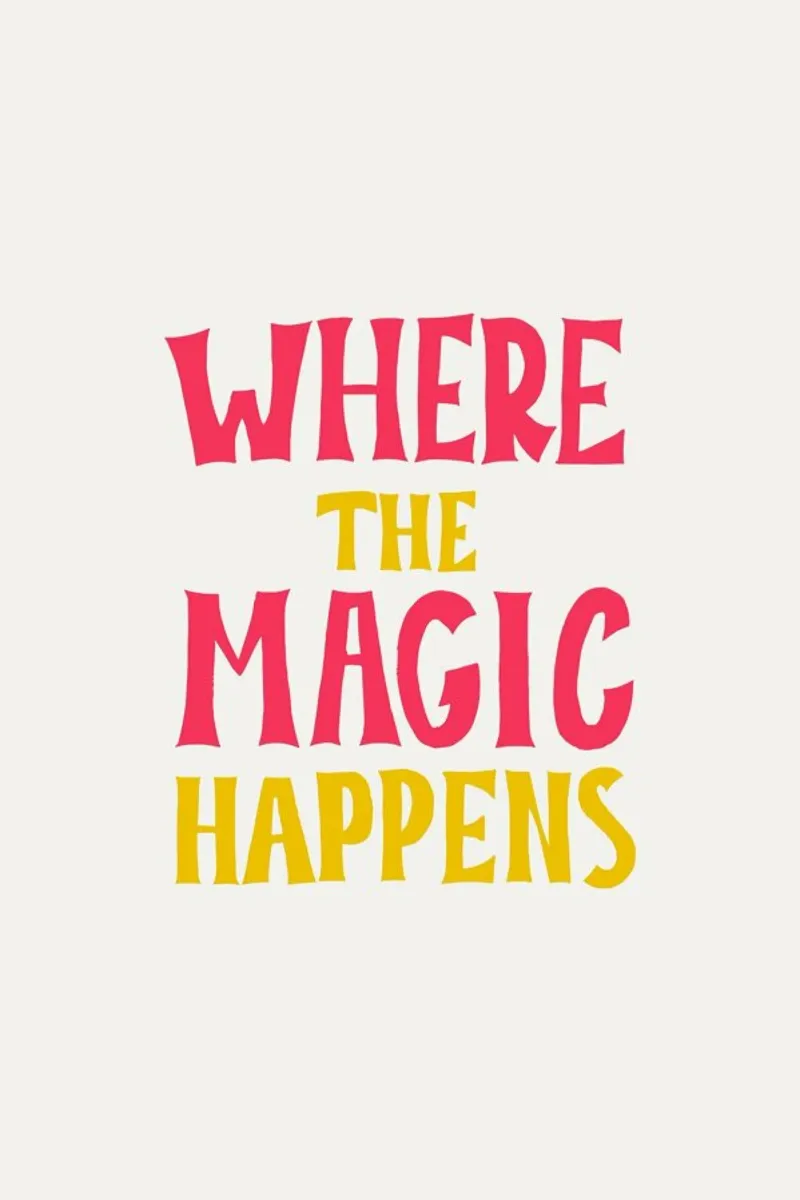 Where the magic happens pellicola backlit da Pure