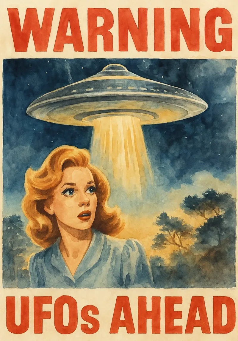 parodia di avvertimento sugli UFO pannello forex da pakazi