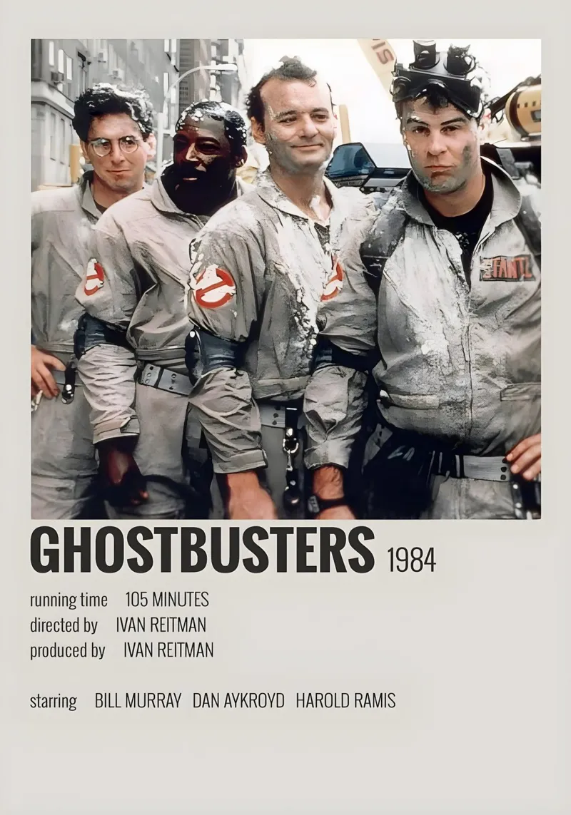 GHOSTBUSTERS 1984 pellicola backlit da MVFminimalist