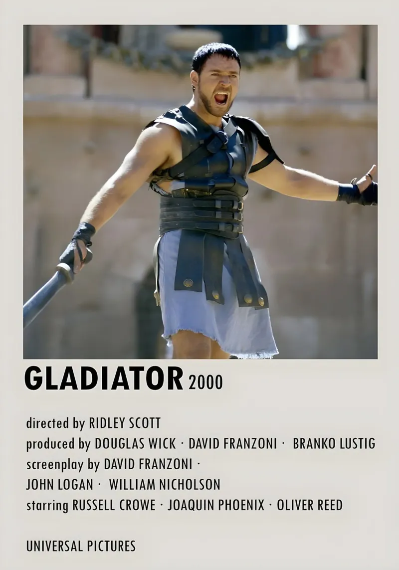 GLADIATOR 2000 pellicola backlit da MVFminimalist