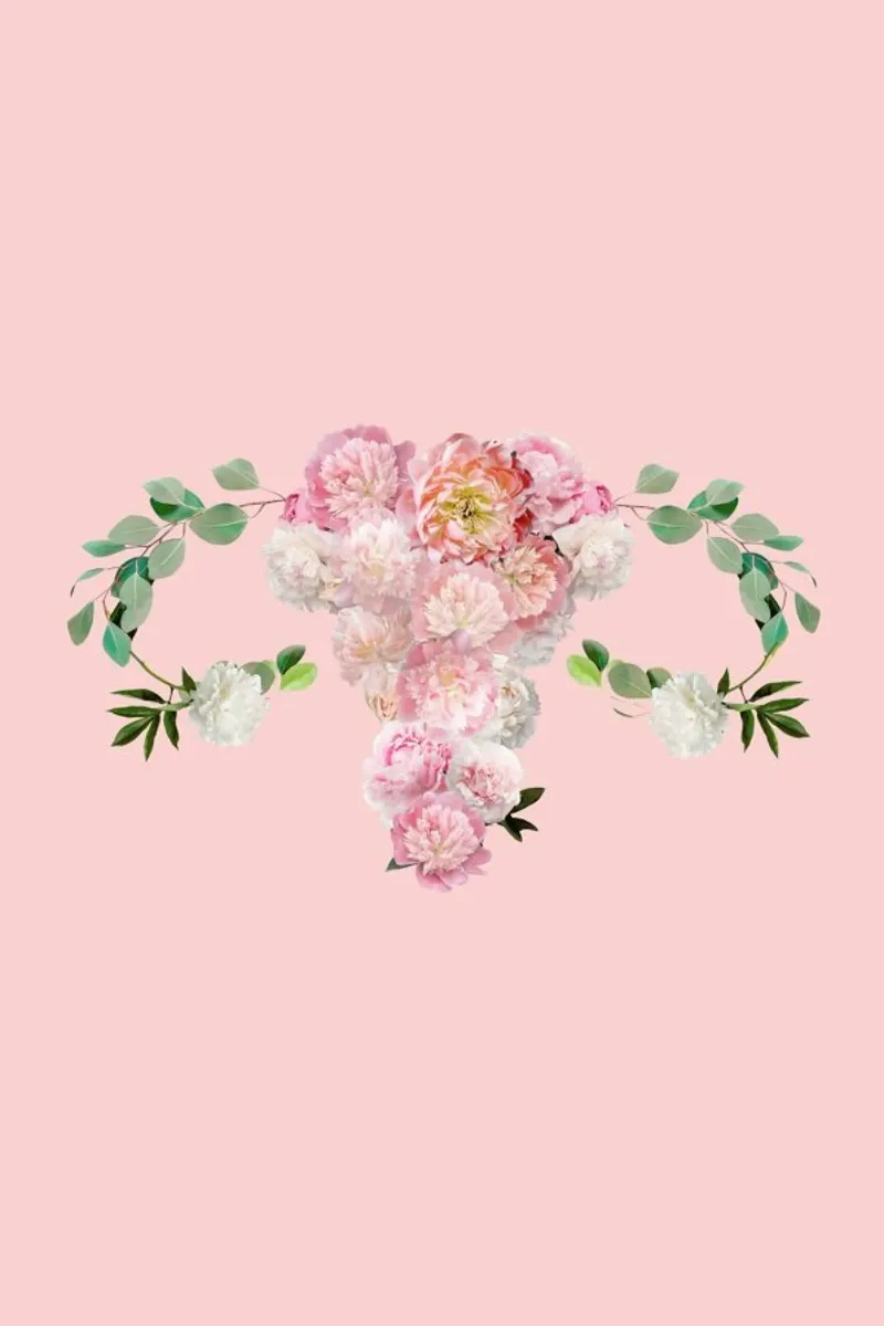 Floral Womb poster avec cadre en plastique de cafelab