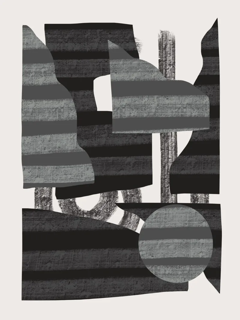 Composizione di forme giocose 12 carta hahnemühle da Little Dean