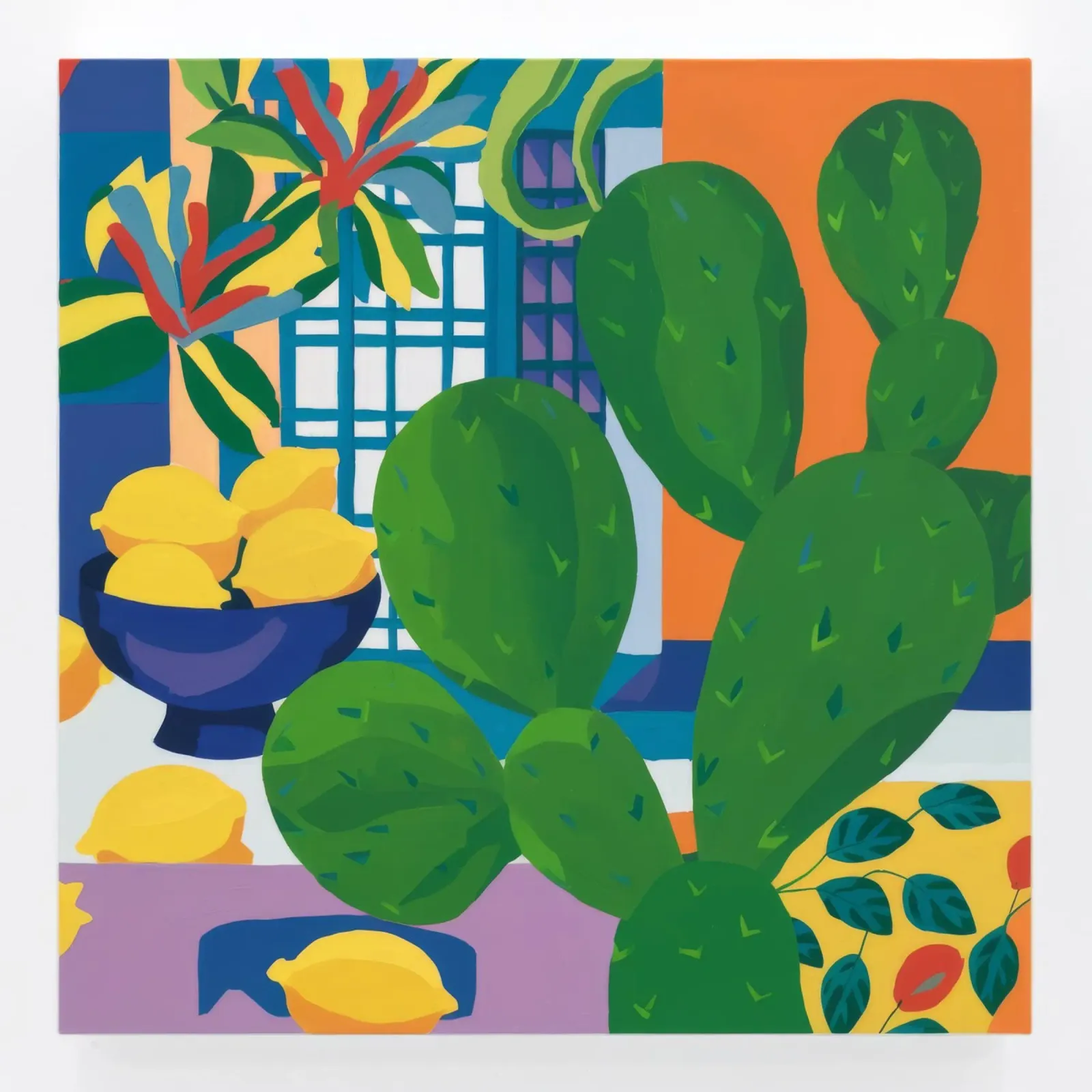 Cactus Agrumi Calma pellicola backlit da Dawn Light