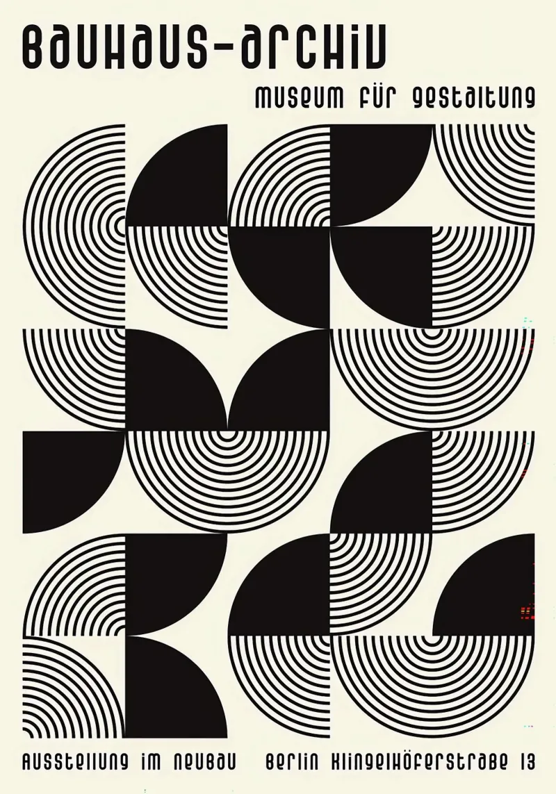 Bauhaus poster con telaio in alluminio da Brooke