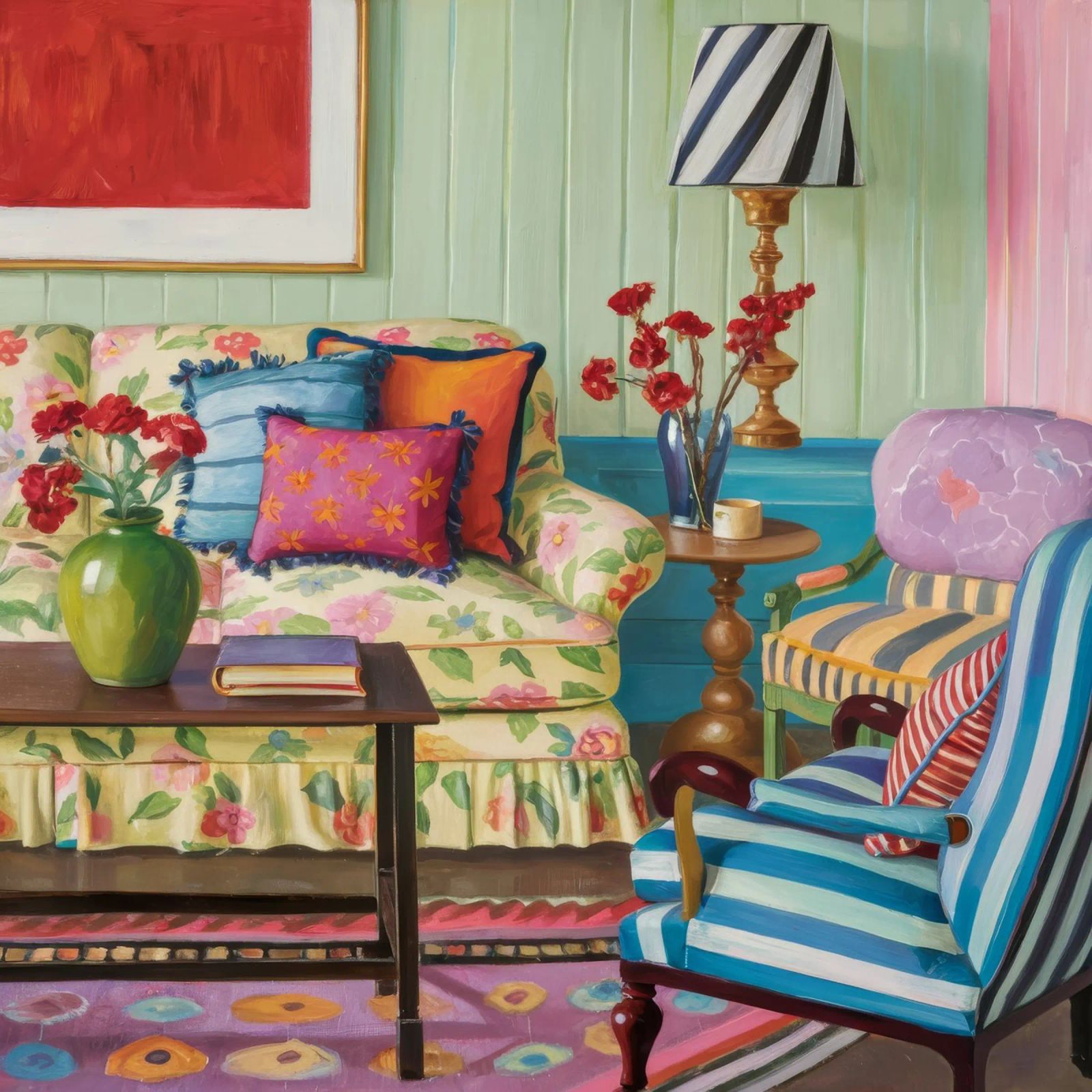 Eclectic Pattern Parlor canvas by Pan Denim