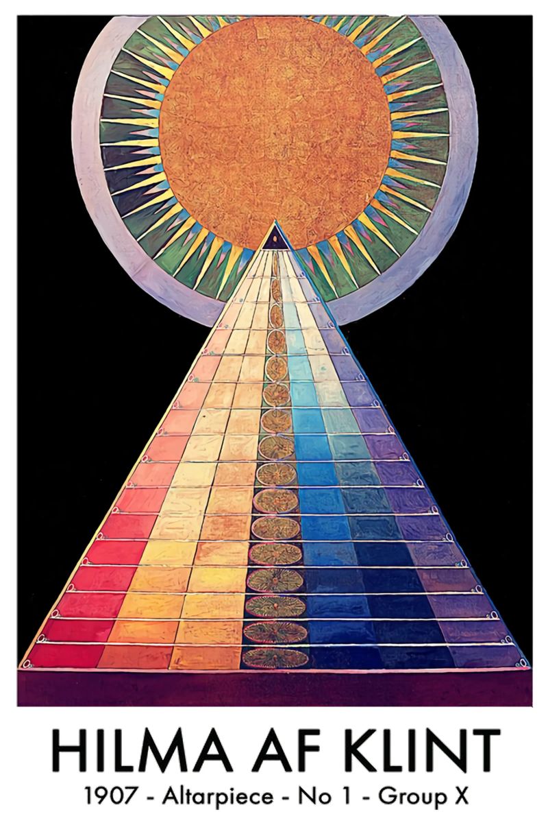 Pala di Hilma Af Klint n. 1 pellicola backlit da Ceryspool
