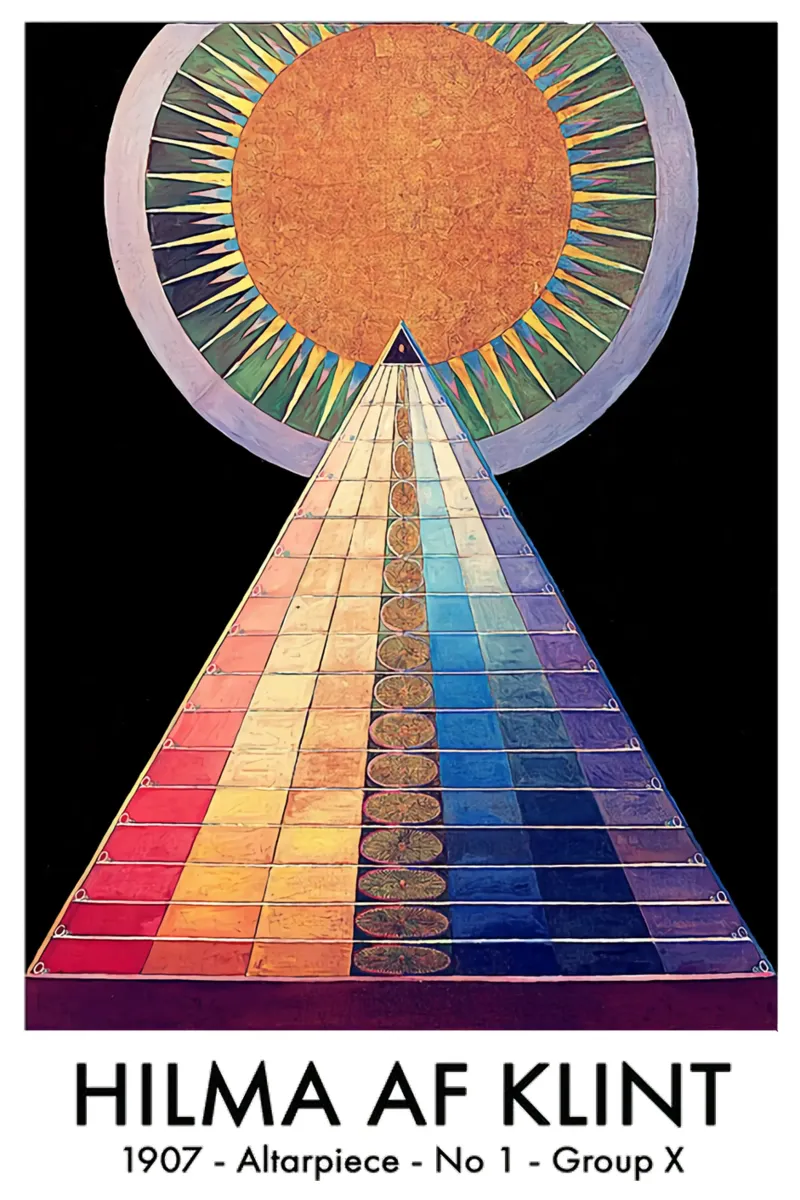 Retablo nº 1 de Hilma Af Klint metacrilato de Ceryspool